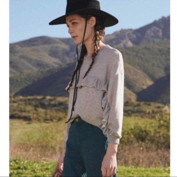 The Great. Ruffle Sweatshirt - Picture 7 of 7